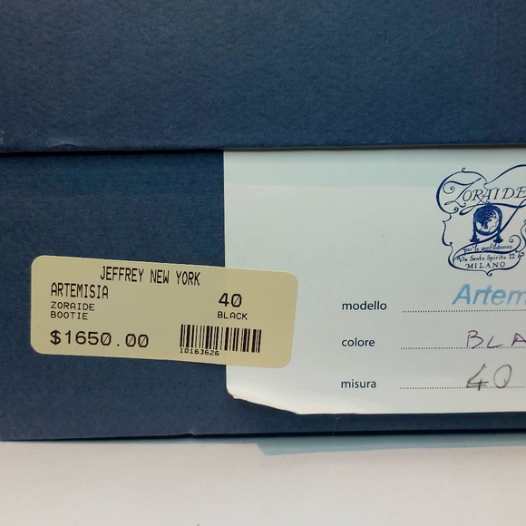 RARE Zoraide black ponyskin heeled booties, IT40, immaculate - Picture 15 of 16